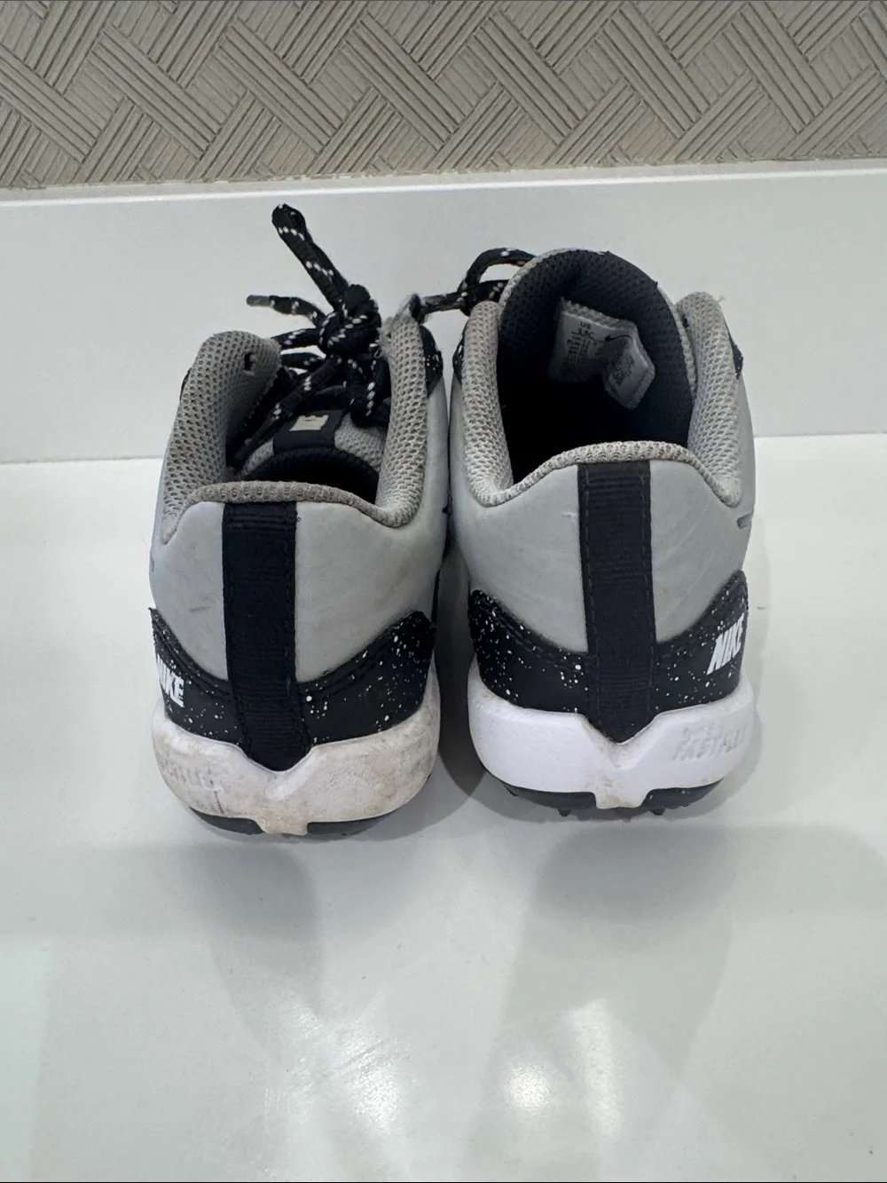Nike Alpha Huarache 4 Keystone Baseball Cleats Grey Size 13
